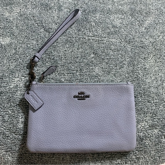 COACH - Baby Blue Wristlet - Picture 1 of 8